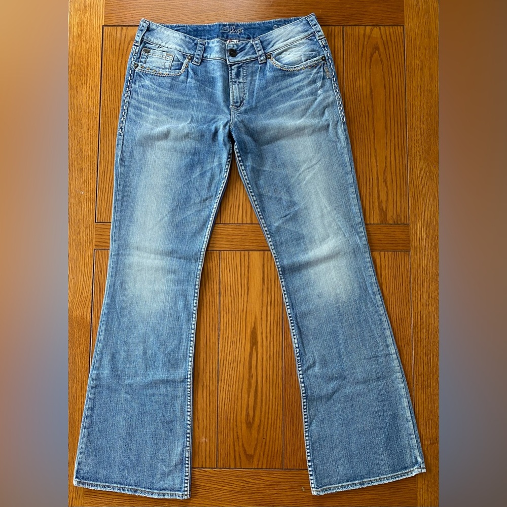 Women’s Silver SUKI Bootcut Jeans - size 12/14